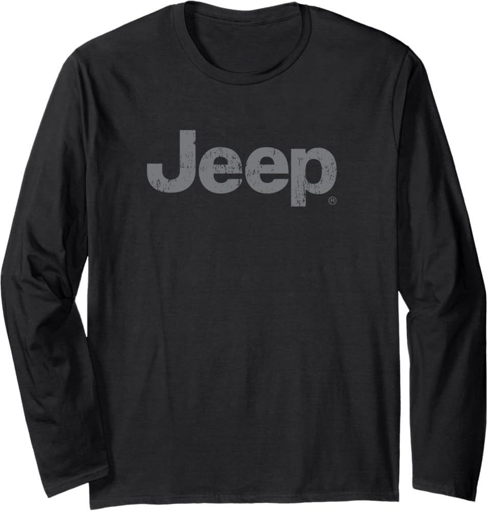 Amazon.com: Jeep Iconic Distressed Logo Long Sleeve T-Shirt